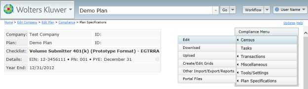 Compliance Software User Guide