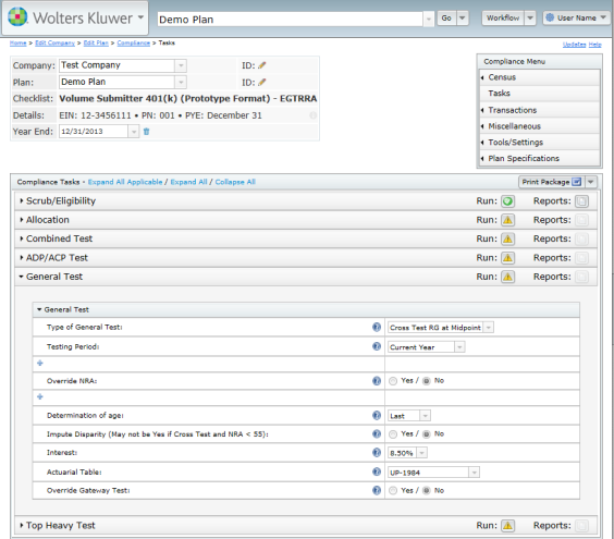 Compliance Software User Guide