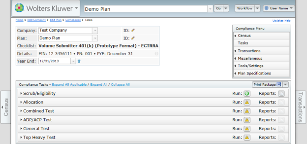 Compliance Software User Guide