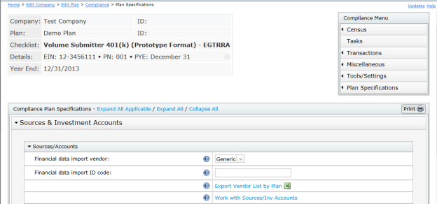 Compliance Software User Guide