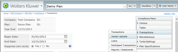 Compliance Software User Guide
