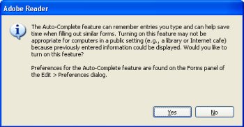 Adobe Acrobat Reader 7.0 Error Message