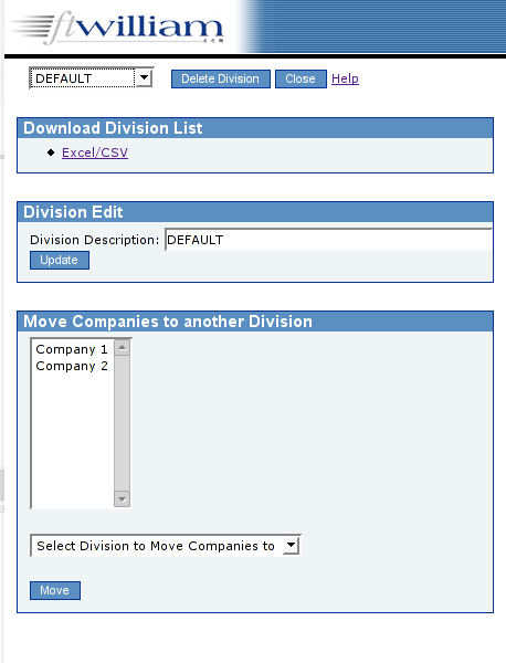 Division permissions
